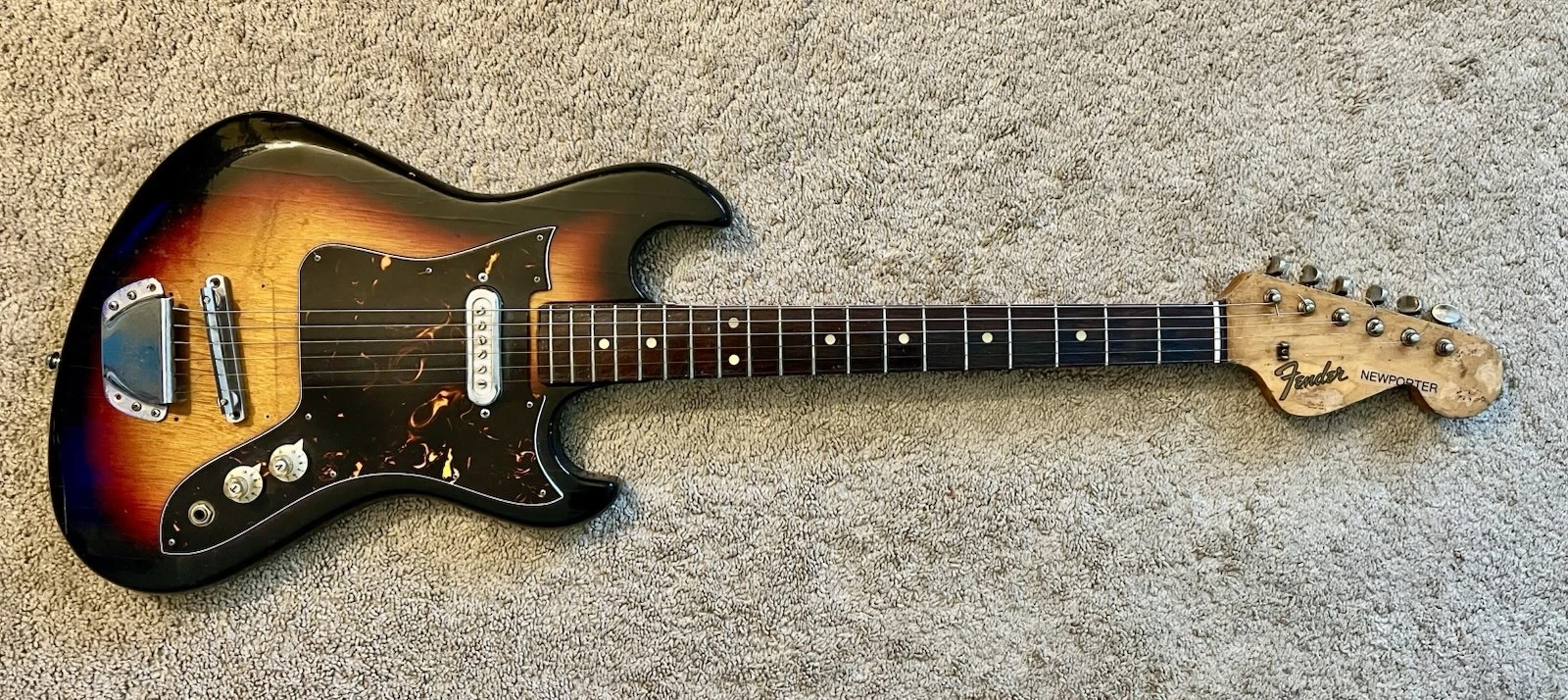 Vintage Fender Jaguar sunburst guitar